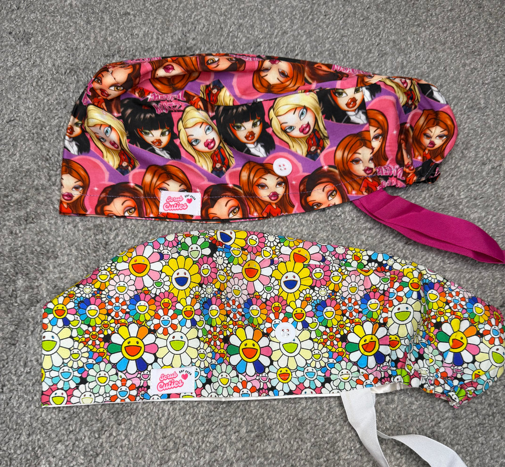 Ponytail Scrub caps