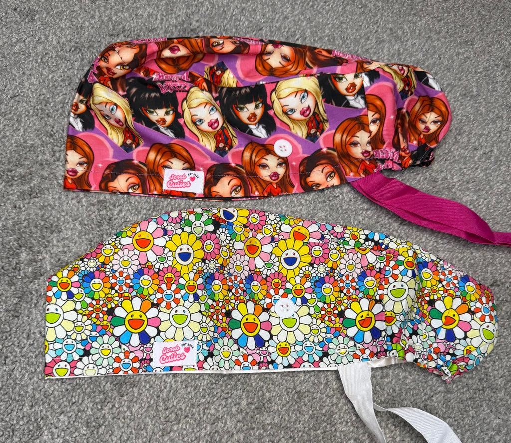 Ponytail Scrub caps